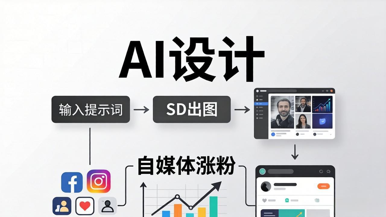 人人都是AI设计师：SD出图+自媒体涨粉一站教学，告别图文素材焦虑，AI设计让你轻松避开内卷-御文网