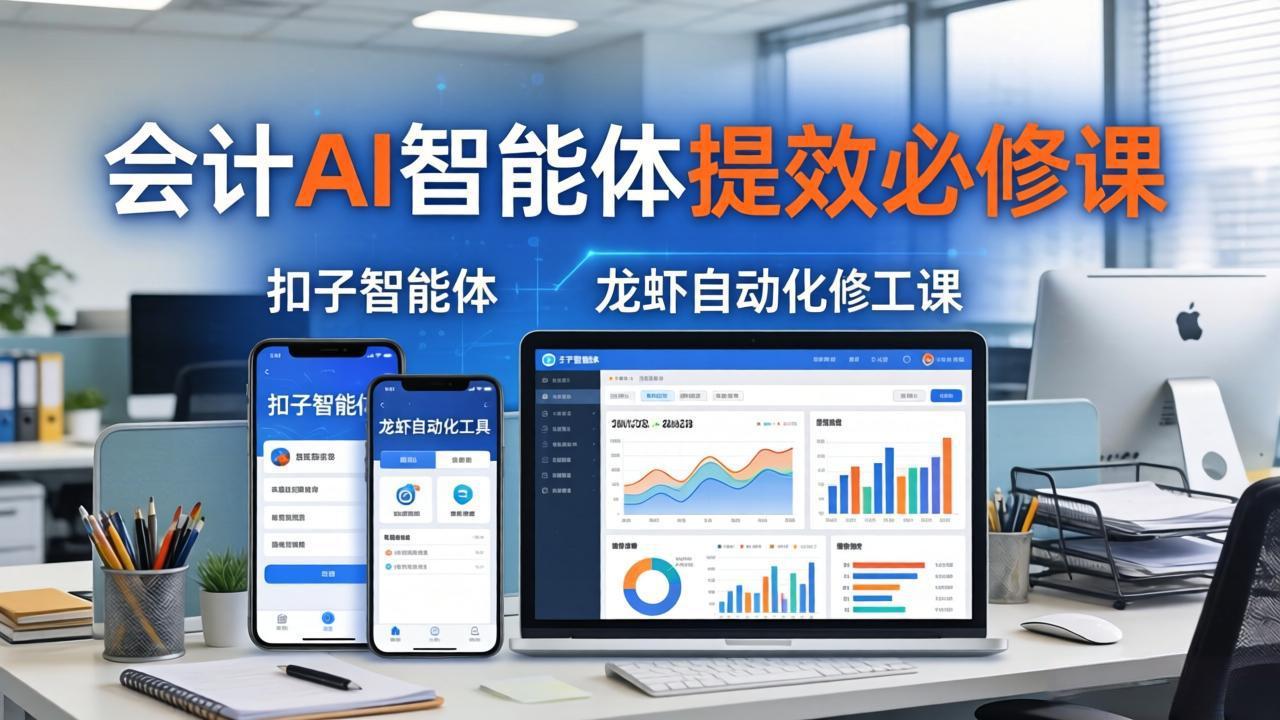 财务会计AI智能体提效必修课：扣子智能体+龙虾自动化+报表分析，一站式提升财务工作效率-御文网