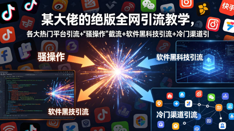 某大佬的绝版全网引流教学，各大热门平台引流+-御文网