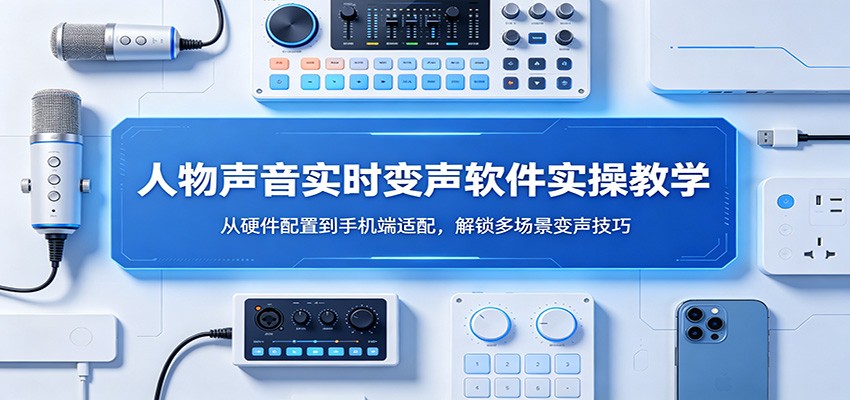 人物声音实时变声软件实操教学：从硬件配置到手机端适配，解锁多场景变声技巧-御文网