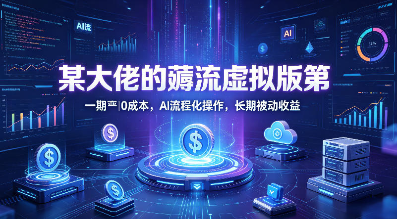 某大佬的薅流虚拟版第一期丨0成本，AI流程化操作，长期被动收益-御文网