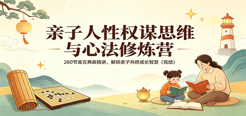 亲子人性权谋思维与心法修炼营：260节寓言典故精讲，解锁亲子共修成长智慧(完结)-御文网