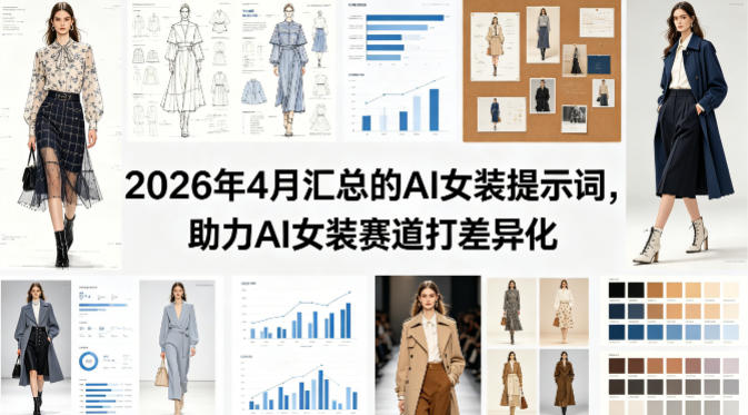 2026年4月汇总的AI女装提示词，助力AI女装赛道打差异化-御文网