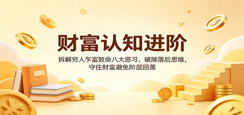 财富认知进阶：拆解穷人乍富致命八大恶习，破除落后思维，守住财富避免阶层回落-御文网