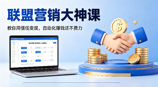联盟营销大神课，教你用信任变现，自动化賺钱还不费力【原创双语字幕】-御文网