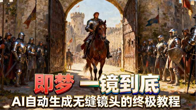 即梦AI一镜到底终极教程，智能补帧+运镜技巧，AI自动生成无缝丝滑长镜头高效出片-御文网