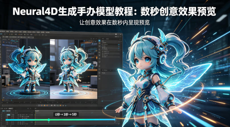 Neural4D生成手办模型教程，让创意效果在数秒内呈现预览-御文网