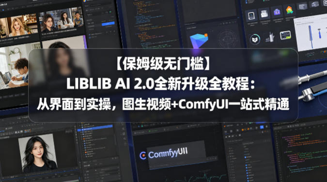 【保姆级无门槛】LIBLIB AI 2.0全新升级全教程：从界面到实操，图生视频+ComfyUI一站式精通-御文网
