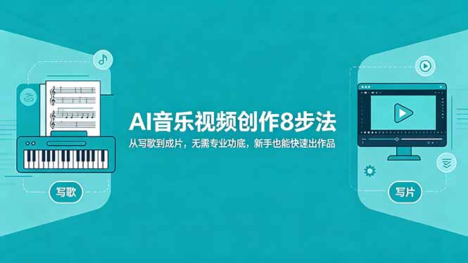 AI音乐视频创作8步法：从写歌到成片，无需专业功底，新手也能快速出作品-大伟资源网