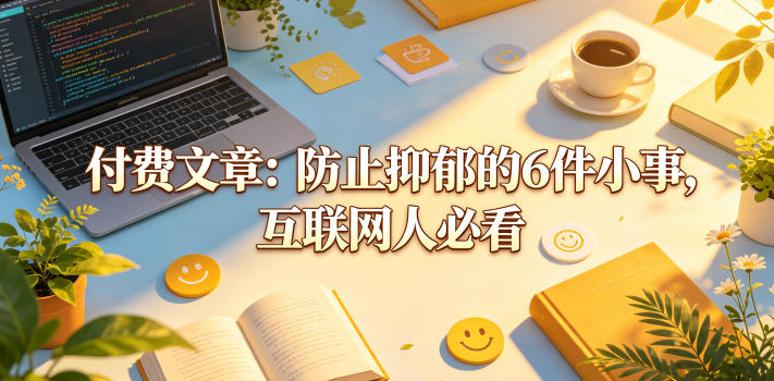 付费文章：防止抑郁的6件小事，互联网人必看！-御文网
