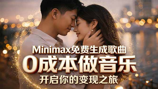 Minimax免费生成歌曲实测！0成本做音乐，说唱流行Lofi一键生成-御文网