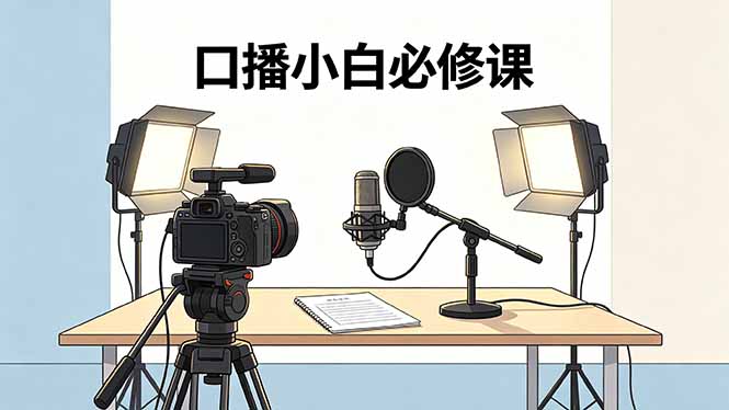 口播小白必修课:录像收音灯光设备+脚本撰写,搭专业级录制场景-御文网