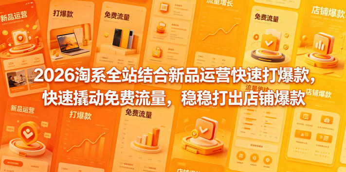 2026淘系全站结合新品运营快速打爆款,快速撬动免费流量,稳稳打出店铺爆款(更新5月12日)-御文网