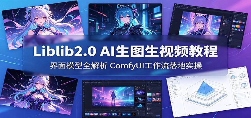 Liblib2.0 AI生图生视频教程：界面模型全解析，ComfyUI工作流落地实操-御文网