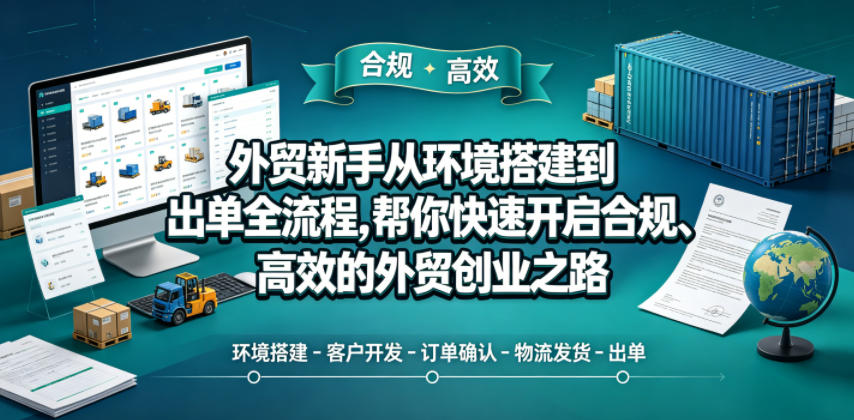 外贸新手从环境搭建到出单全流程，帮你快速开启合规、高效的外贸创业之路-御文网