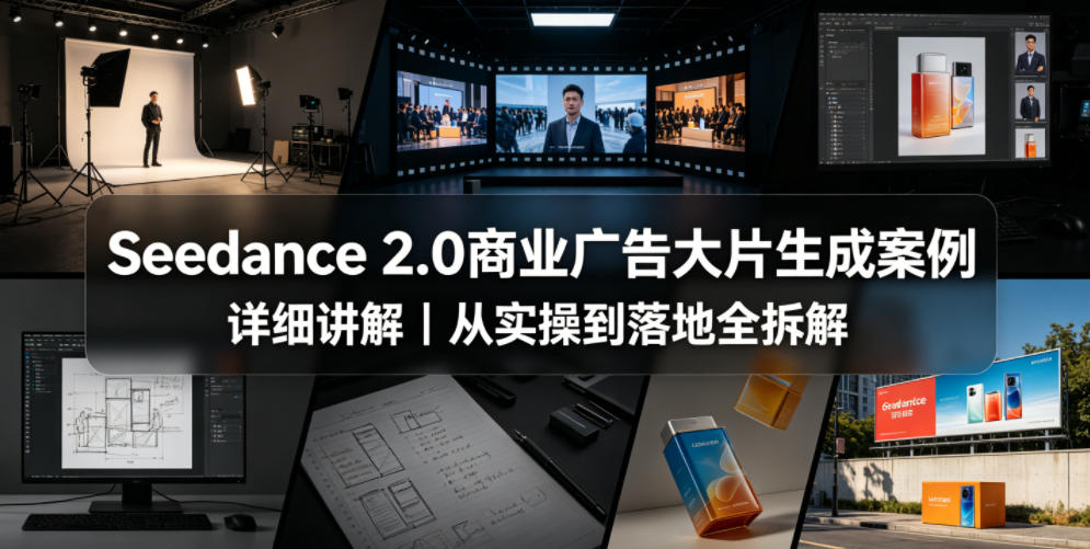 Seedance 2.0商业广告大片生成案例详细讲解|从实操到落地全拆解-御文网