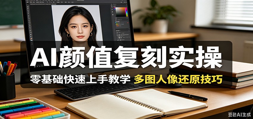AI颜值复刻实操，零基础快速上手教学，多图人像还原技巧-御文网
