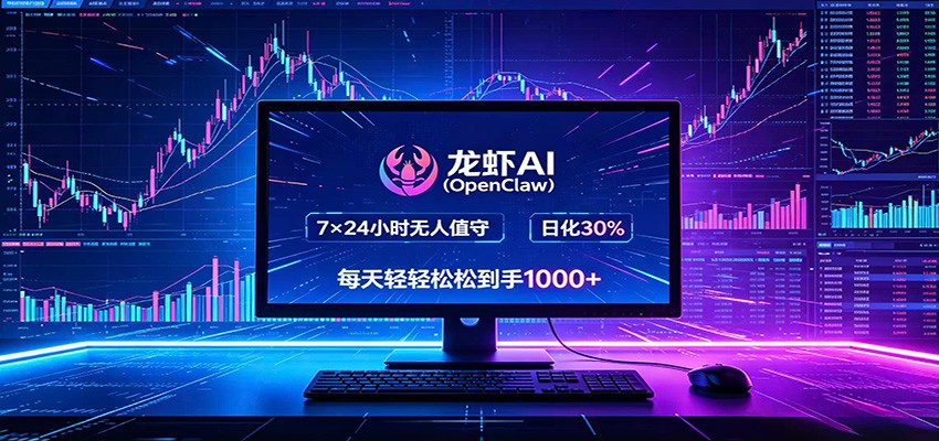 龙虾AI(OpenClaw)全自动挂机，智能操控电脑高效执行任务，每天轻松到手四位数-御文网