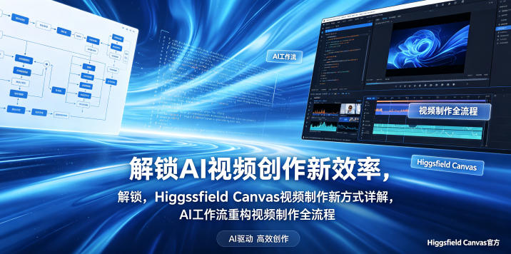 解锁AI视频创作新效率,Higgsfield Canvas视频制作新方式详解,AI工作流重构视频制作全流程-御文网