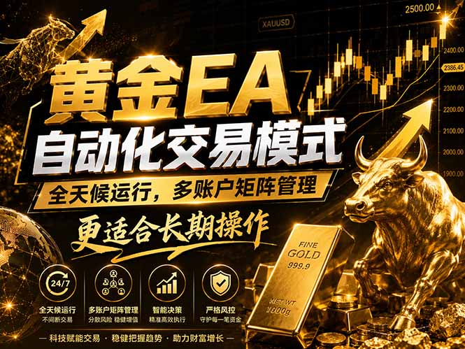 黄金EA量化：多窗口矩阵稳定运行，系统自动执行，收益空间持续放大-御文网