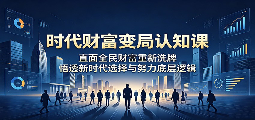 时代财富变局认知课:直面全民财富重新洗牌,悟透新时代选择与努力底层逻辑-御文网