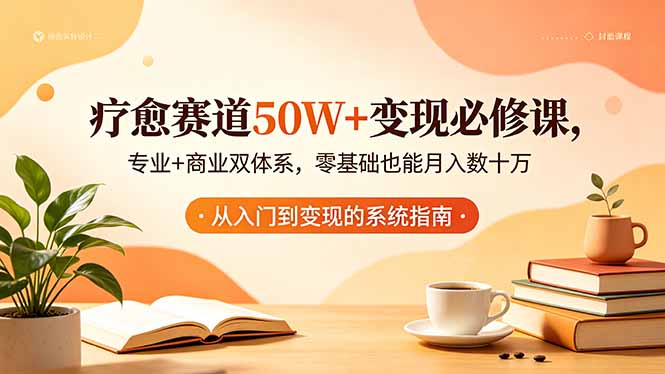 疗愈赛道50W+变现必修课,专业+商业双体系,零基础也能月入数十万-御文网