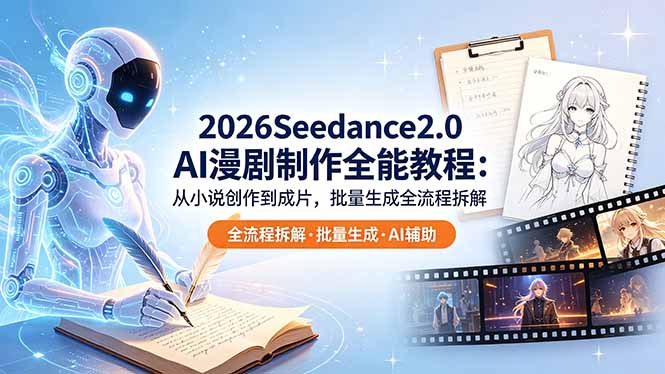 2026Seedance2.0 AI制作全能教程:从小说创作到成片,批量生成全流程拆解-御文网
