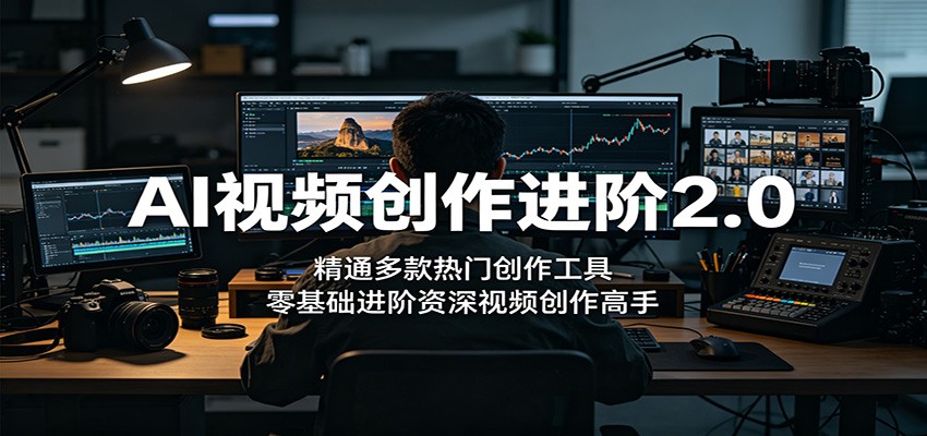 AI视频创作进阶2.0：精通多款热门创作工具，零基础进阶资深视频创作高手-御文网