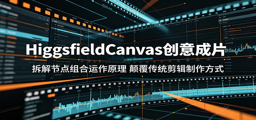 HiggsfieldCanvas创意成片：拆解节点组合运作原理，颠覆传统剪辑制作方式-御文网