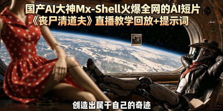 国产AI大神Mx-Shell火爆全网的AI短片《丧尸清道夫》直播教学回放+提示词-御文网