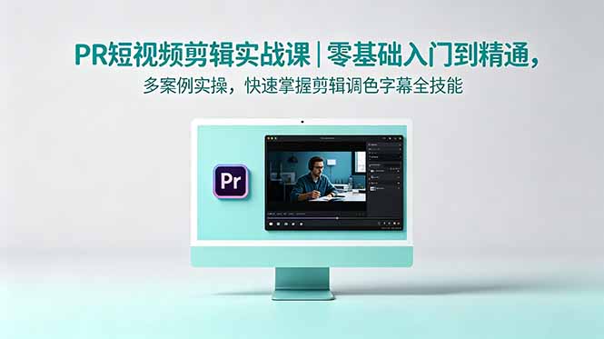 PR短视频剪辑实战课|零基础入门到精通,多案例实操,快速掌握剪辑调色字幕全技能-御文网