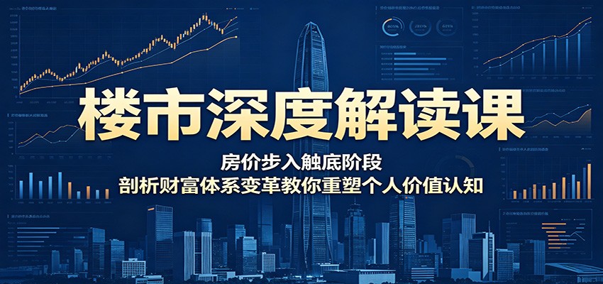 楼市深度解读课:房价步入触底阶段,剖析财富体系变革教你重塑个人价值认知-御文网
