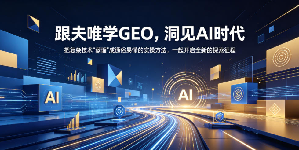 跟夫唯学GEO，洞见AI时代，把复杂技术“蒸馏”成通俗易懂的实操方法，一起开启全新的探索征程-御文网