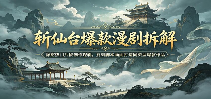 斩仙台爆款漫剧拆解：深挖热门片段创作逻辑，复刻脚本画面打造同类型爆款作品-御文网