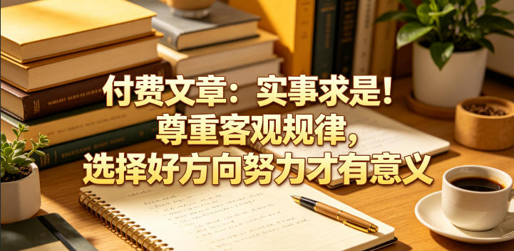 付费文章：实事求是！尊重客观规律，选择好方向努力才有意义-御文网