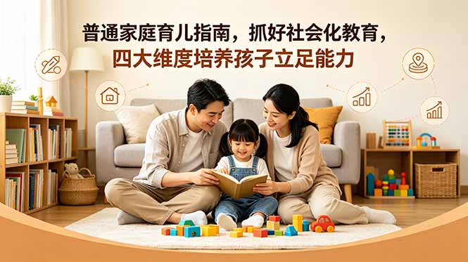 付费文章：普通家庭育儿指南，抓好社会化教育，四大维度培养孩子立足能力-御文网