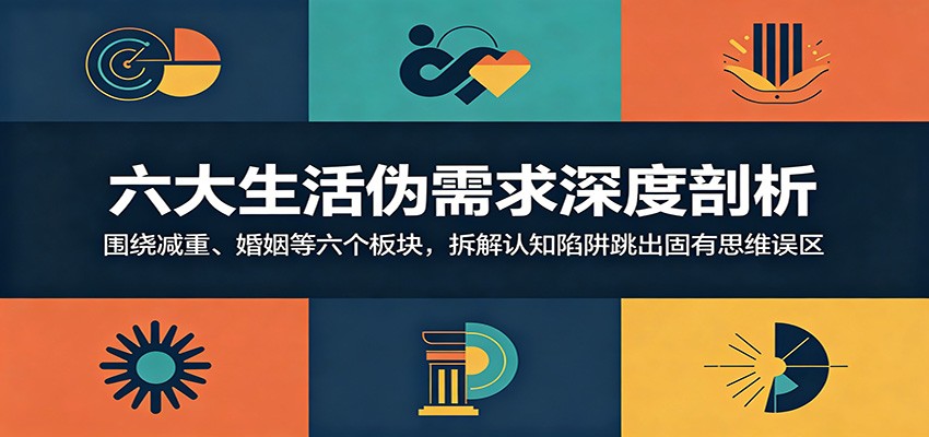 六大生活伪需求深度剖析：围绕减重、婚姻等六个板块，拆解认知陷阱跳出固有思维误区-御文网