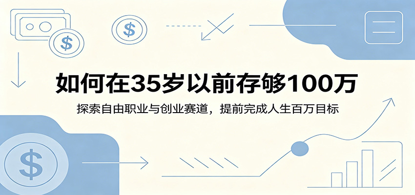 如何在35岁以前存够100万：探索自由职业与创业赛道，提前完成人生百万目标-御文网