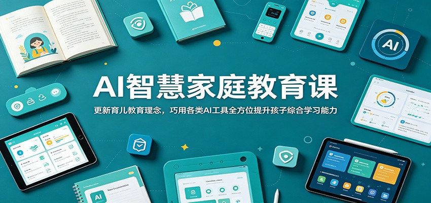 AI智慧家庭教育课：更新育儿教育理念，巧用各类AI工具全方位提升孩子综合学习能力-御文网