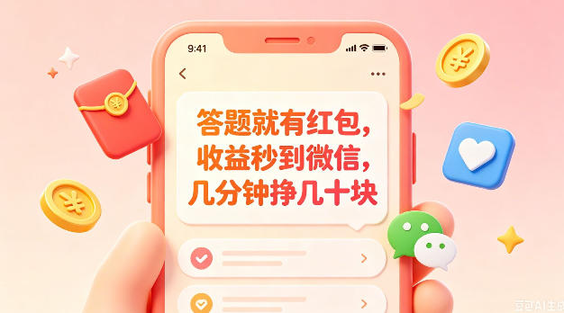 答题就有红包，收益秒到微信，几分钟挣几十块，学生党上班族宝妈都可以玩【揭秘】-御文网