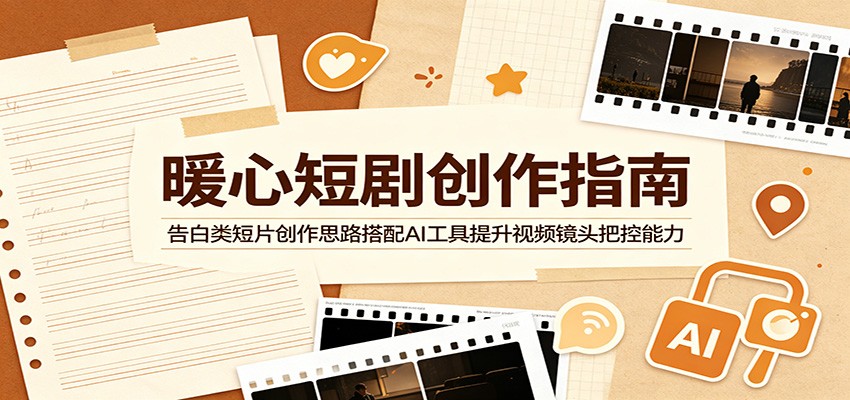 暖心短剧创作指南：告白类短片创作思路搭配AI工具提升视频镜头把控能力-御文网