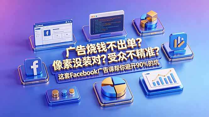 广告烧钱不出单？像素没装对？受众不精准？这套Facebook广告课帮你避开90%的坑-原创双语字幕-御文网