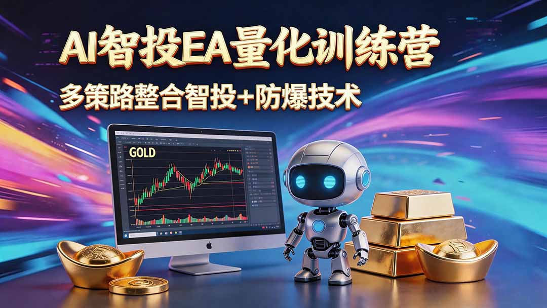 AI智投EA量化运营技术，自动化黄金操盘技术，小白也可以轻松上手日入1000+-御文网
