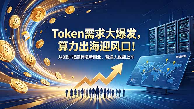 Token需求大爆发,算力出海迎风口!从0到1搭建跨境新商业,普通人也能上车-御文网
