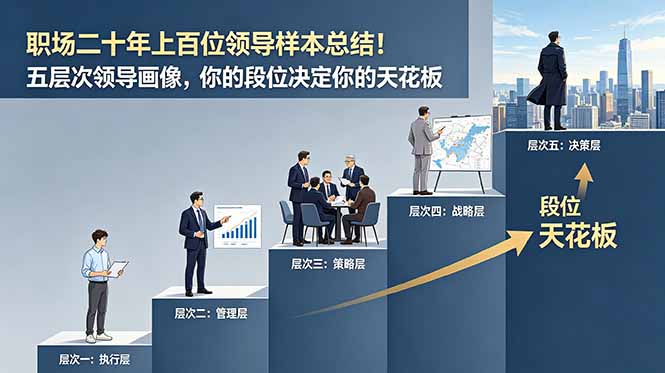 付费文章:职场二十年上百位领导样本总结!五层次领导画像,你的段位决定你的天花板-御文网