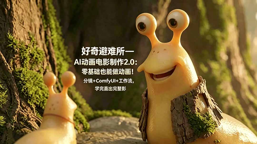 好奇避难所—AI动画电影制作2.0:零基础也能做动画!分镜+ComfyUI+工作流,学完直出完整影片-御文网
