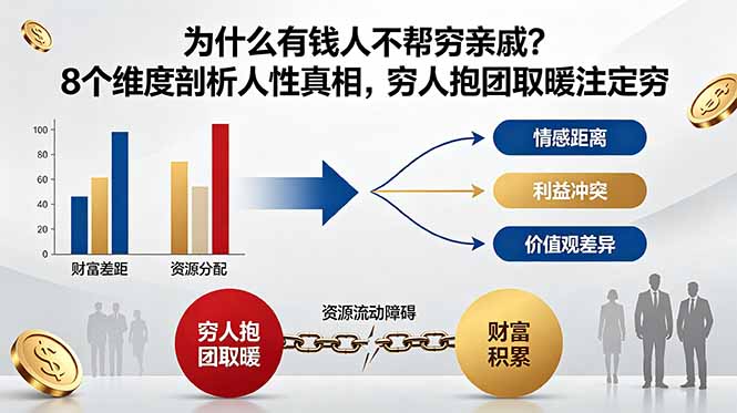 付费文章:为什么有钱人不帮穷亲戚?8个维度剖析人性真相,穷人抱团取暖注定穷-御文网