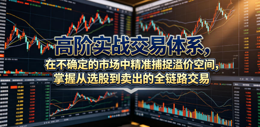 高阶实战交易体系，在不确定的市场中精准捕捉溢价空间，掌握从选股到卖出的全链路交易心法(更新6月)-御文网