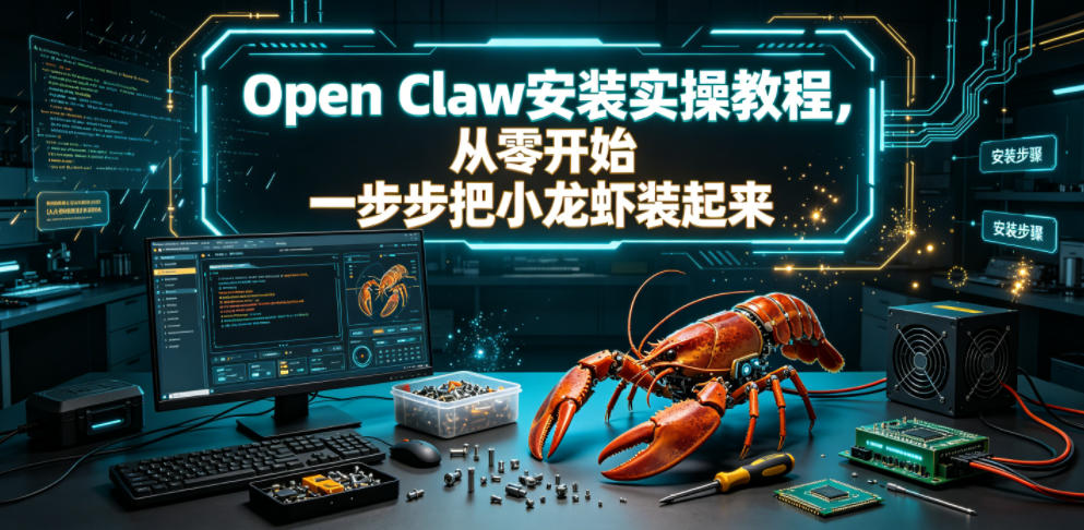 Open Claw安装实操教程，从零开始一步步一步步把小龙虾装起来-御文网