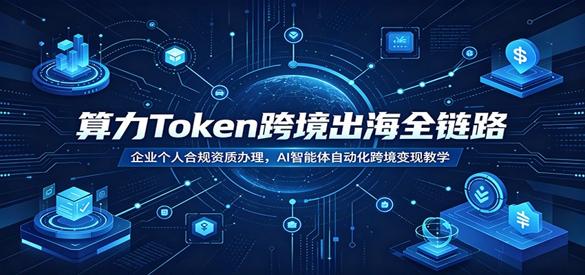 算力Token跨境出海全链路：企业个人合规资质办理，AI智能体自动化跨境变现教学-御文网